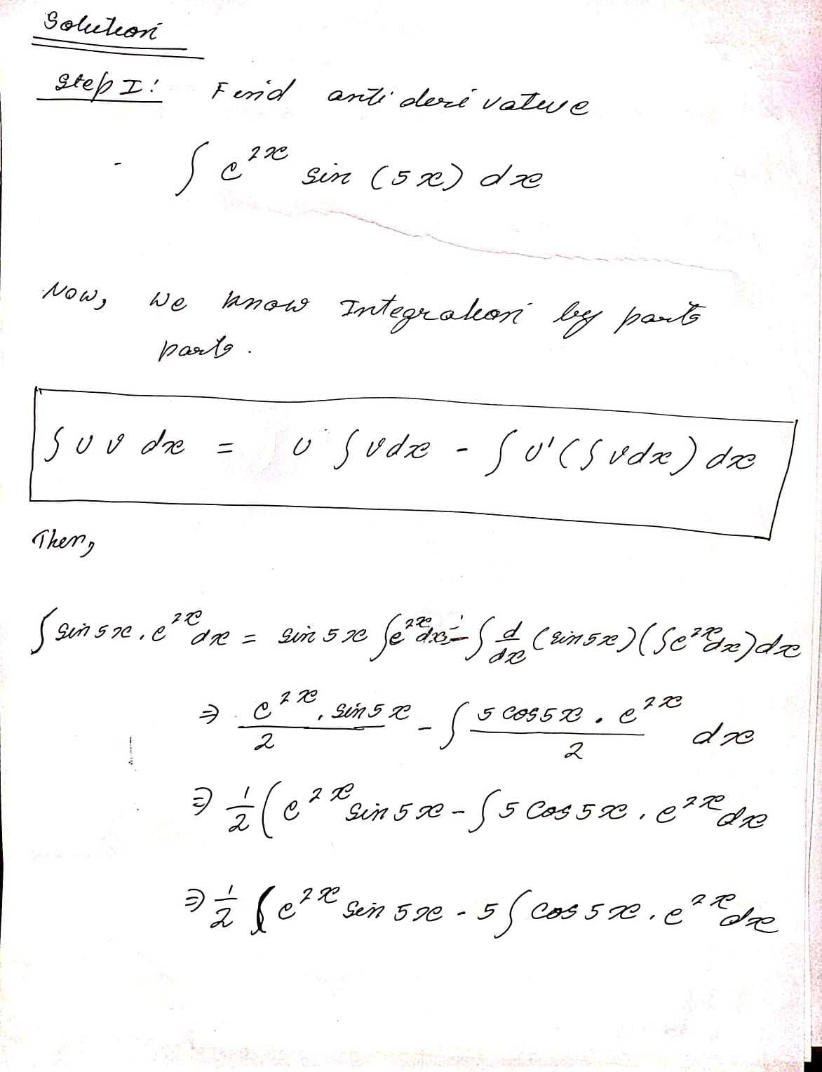 Calculus homework question answer, step 1, image 1